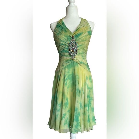 Basix II Women’s Flirty Cocktail Dress, Size 6 Y2K 90s - Picture 2 of 5